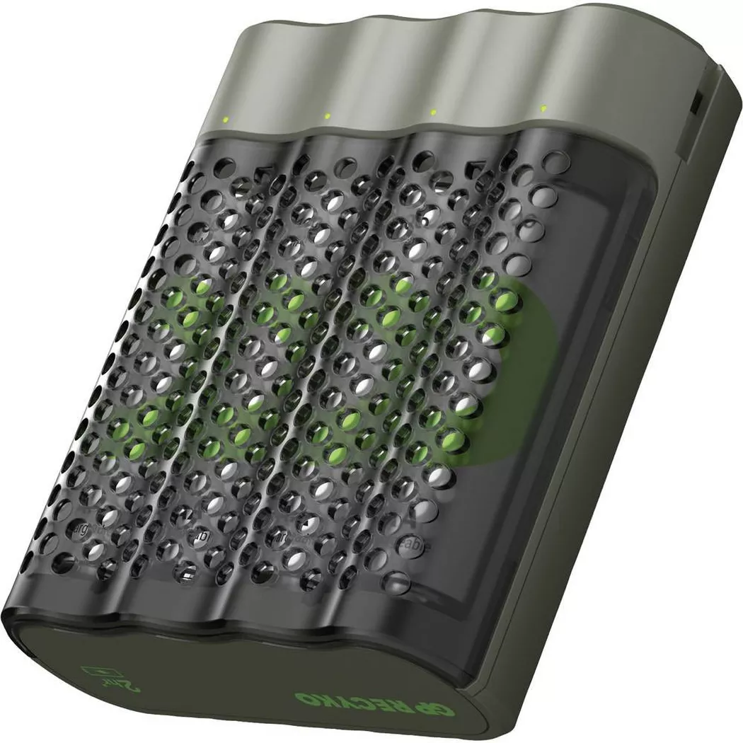 GP M452 Chargeur de piles rondes NiMH LR03 (AAA), LR6 (AA)