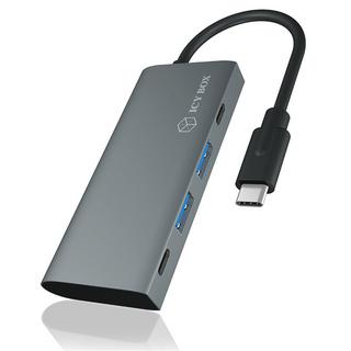 RaidSonic  IB-HUB1428-C31 USB 3.2 Gen 2 (3.1 Gen 2) Type-C 10000 Mbit/s Antracite, Nero 