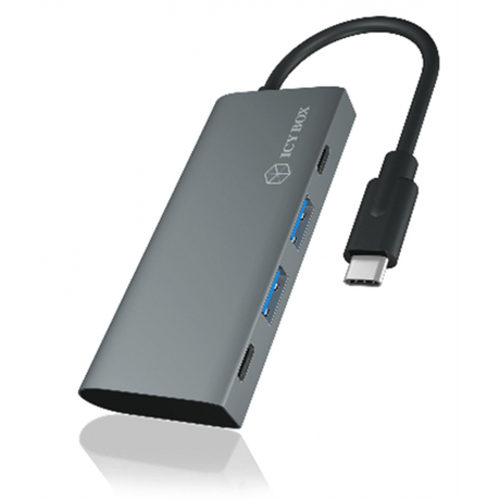 RaidSonic  IB-HUB1428-C31 USB 3.2 Gen 2 (3.1 Gen 2) Type-C 10000 Mbit/s Antracite, Nero 