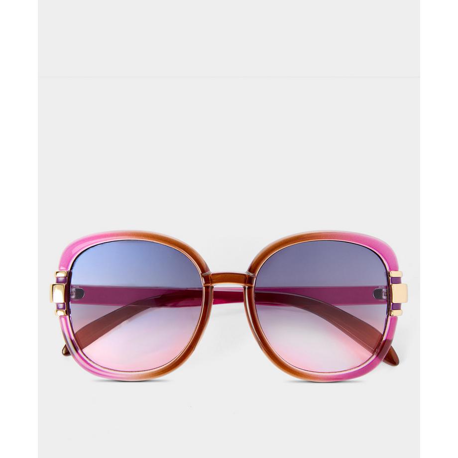 Sonnenbrille im Retro-Stil mit UV400-Gläsern