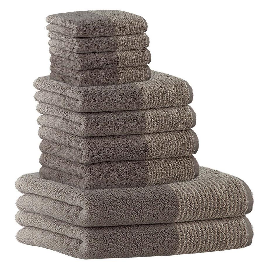 Asciugamano Unisex Confezione da 10-Luxury Home C Two-Tone