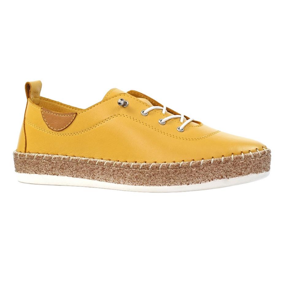 Leinenschuhe Evie, Leder