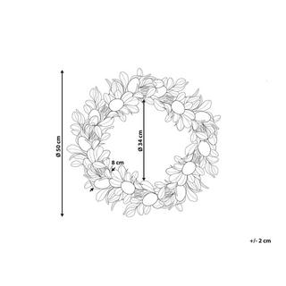 Beliani Couronne décorative en Matière synthétique Traditionnel LAJARES  