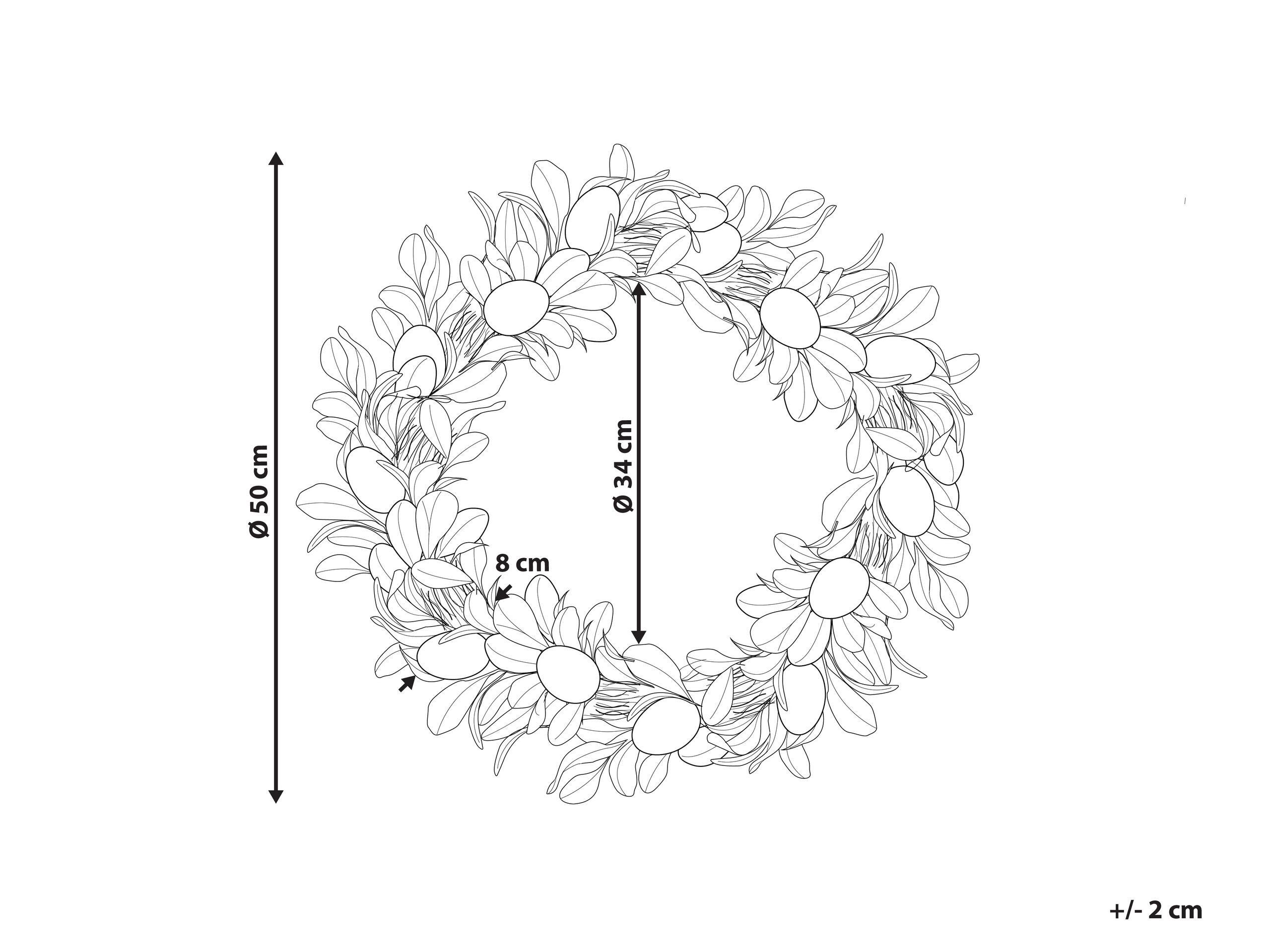 Beliani Couronne décorative en Matière synthétique Traditionnel LAJARES  