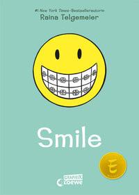 Smile (Smile-Reihe, Band 1) Telgemeier, Raina; Loewe Graphix (Hrsg.); Telgemeier, Raina (Illustrationen); Lecker, Ann (Übersetzung) Copertina rigida 