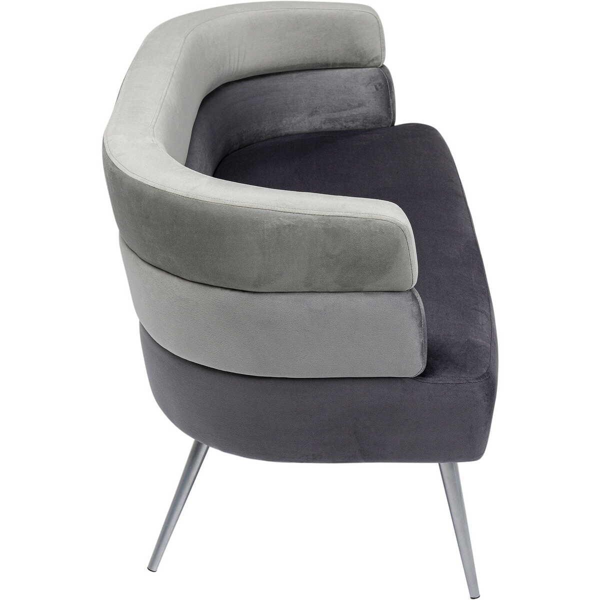 KARE Design Sofa Sandwich Grau  