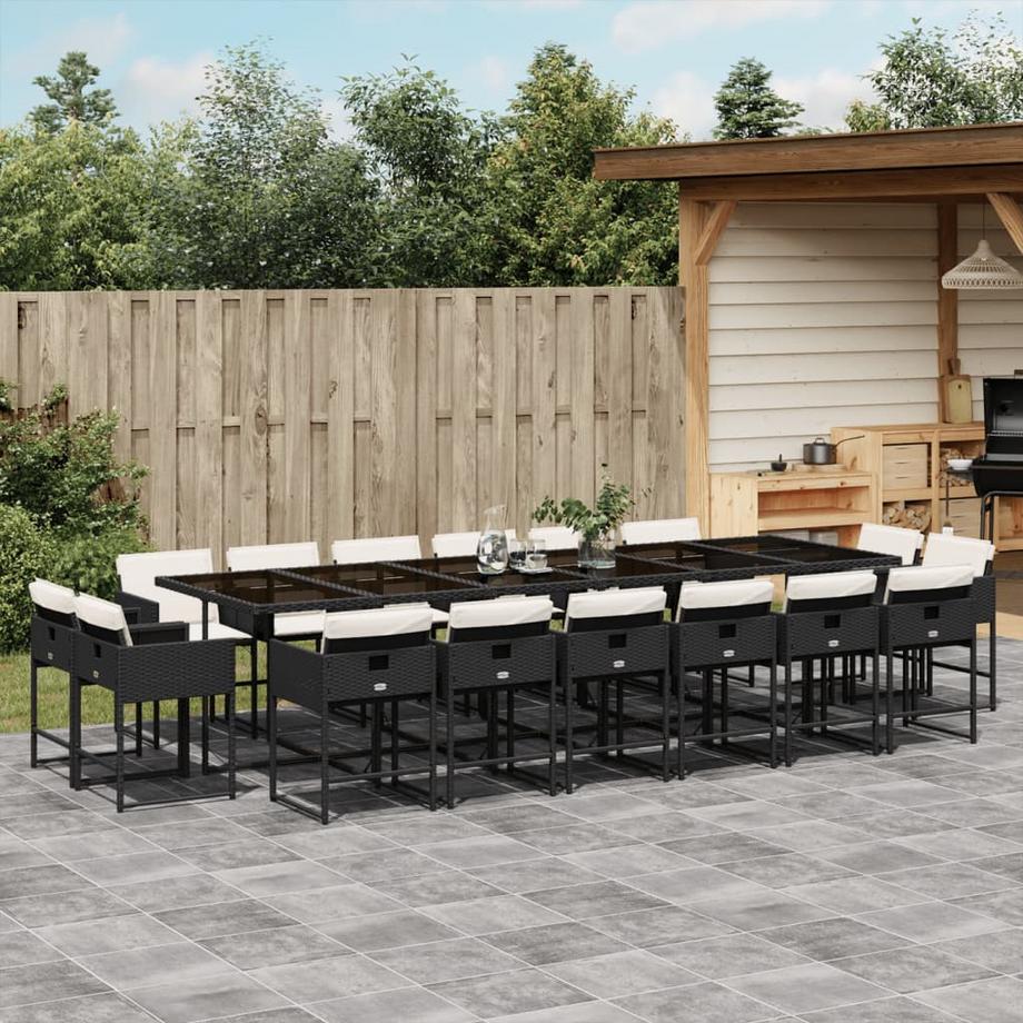 VidaXL set da pranzo da giardino Polirattan  