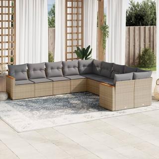 VidaXL Garten sofagarnitur poly-rattan  