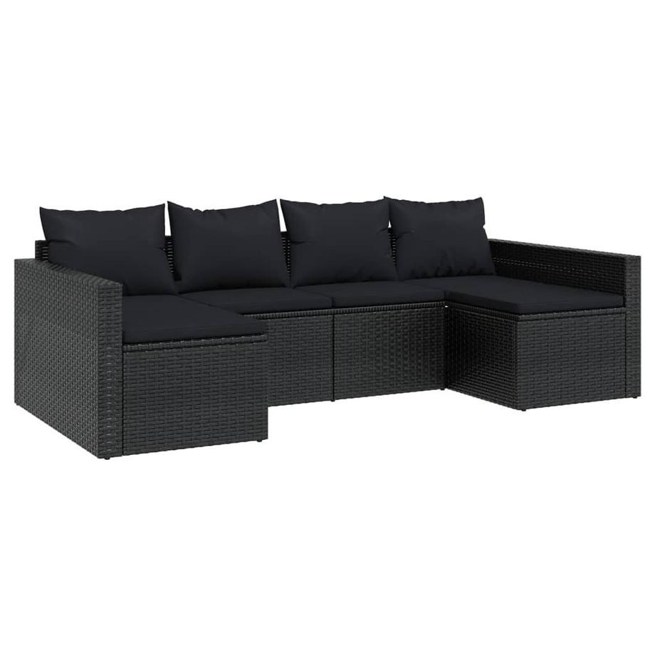 VidaXL set salotto da giardino Polirattan  