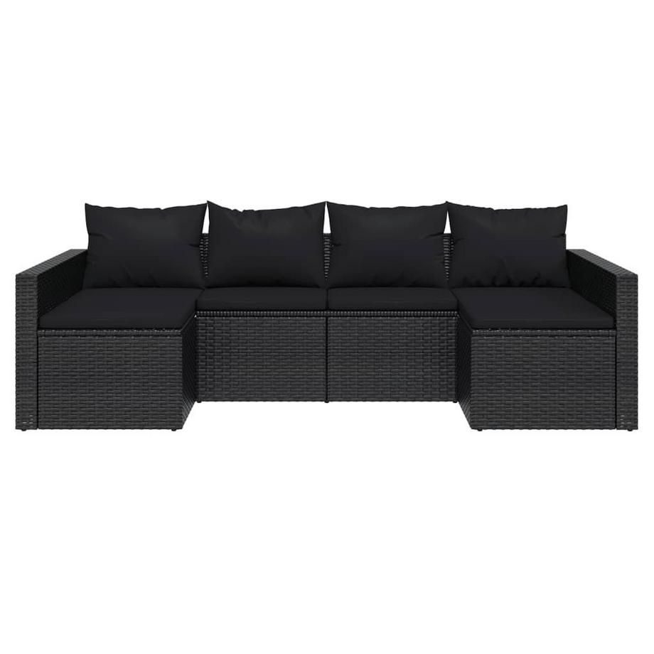 VidaXL set salotto da giardino Polirattan  