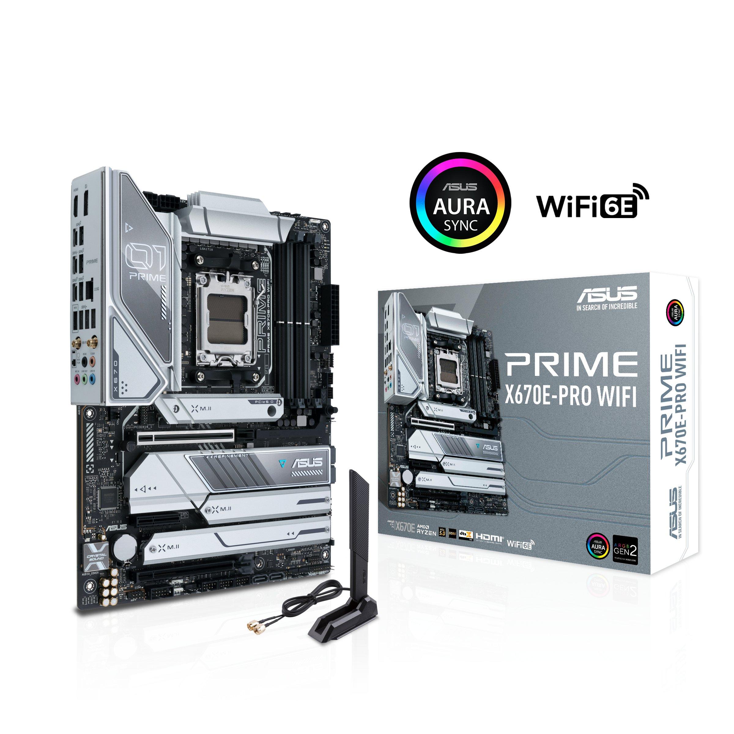 ASUS  PRIME X670E-PRO WIFI AMD X670 Presa di corrente AM5 ATX 