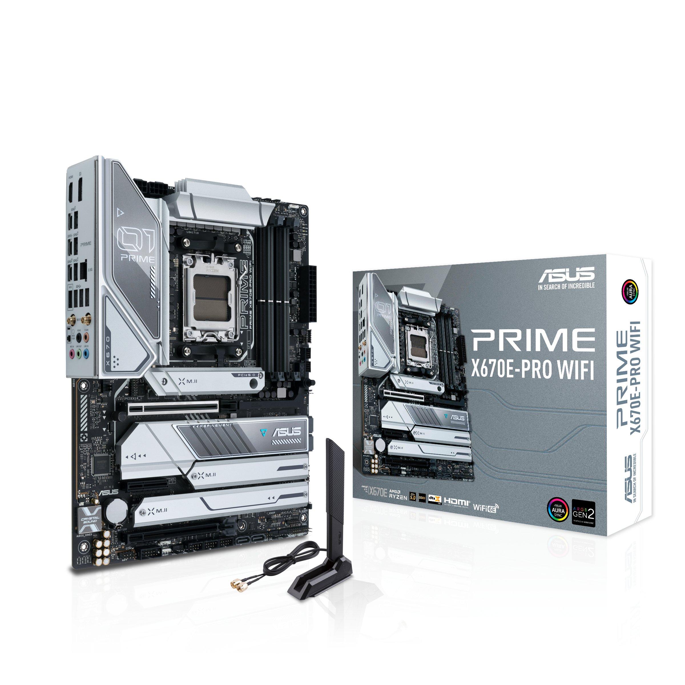 ASUS  PRIME X670E-PRO WIFI AMD X670 Presa di corrente AM5 ATX 