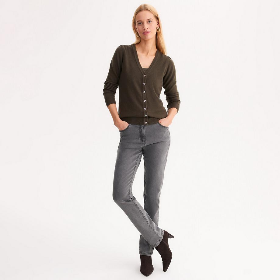 La Redoute Collections Cardigan Scollo a V in Maglia Fine  