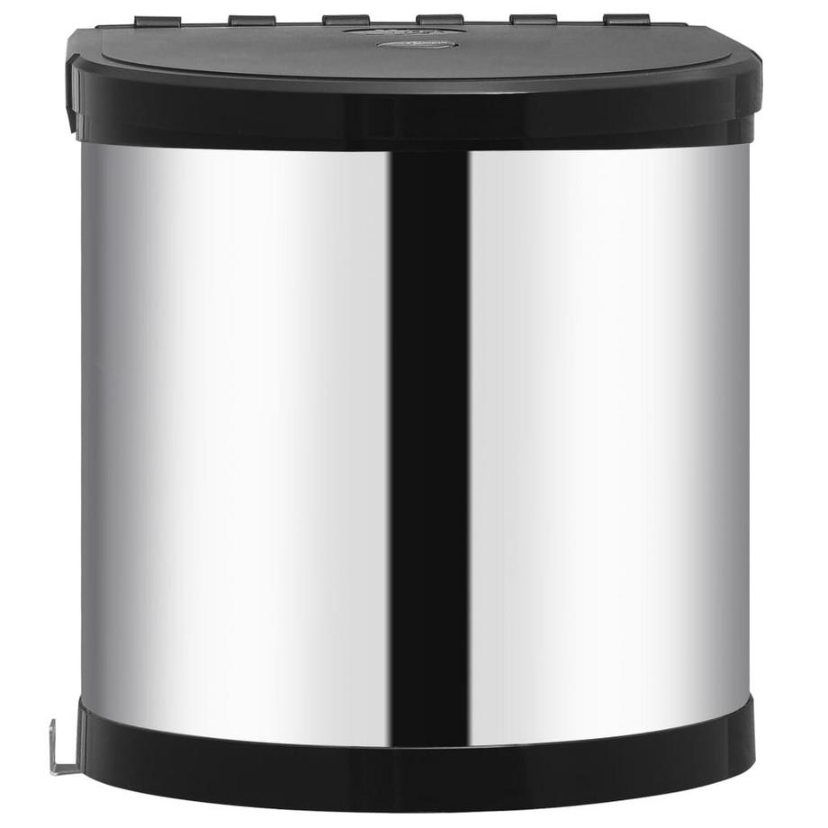 VidaXL Poubelle acier inoxydable  