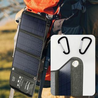 Avizar  Faltbares Solarladegerät, 2x USB 21W 