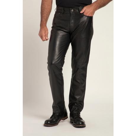 JP1880  Pantalon en cuir nappa d'agneau de grande qualité, coupe Regular 5 poches - jusqu'au 70 