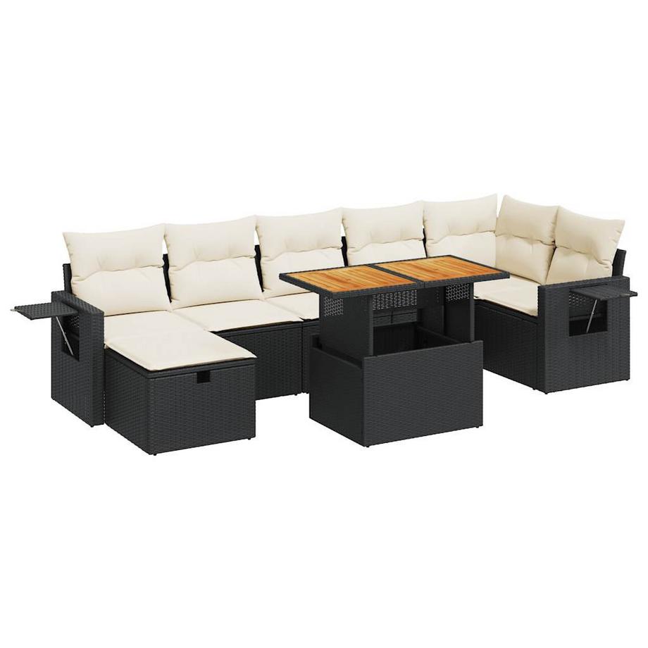 set divano da giardino Polirattan