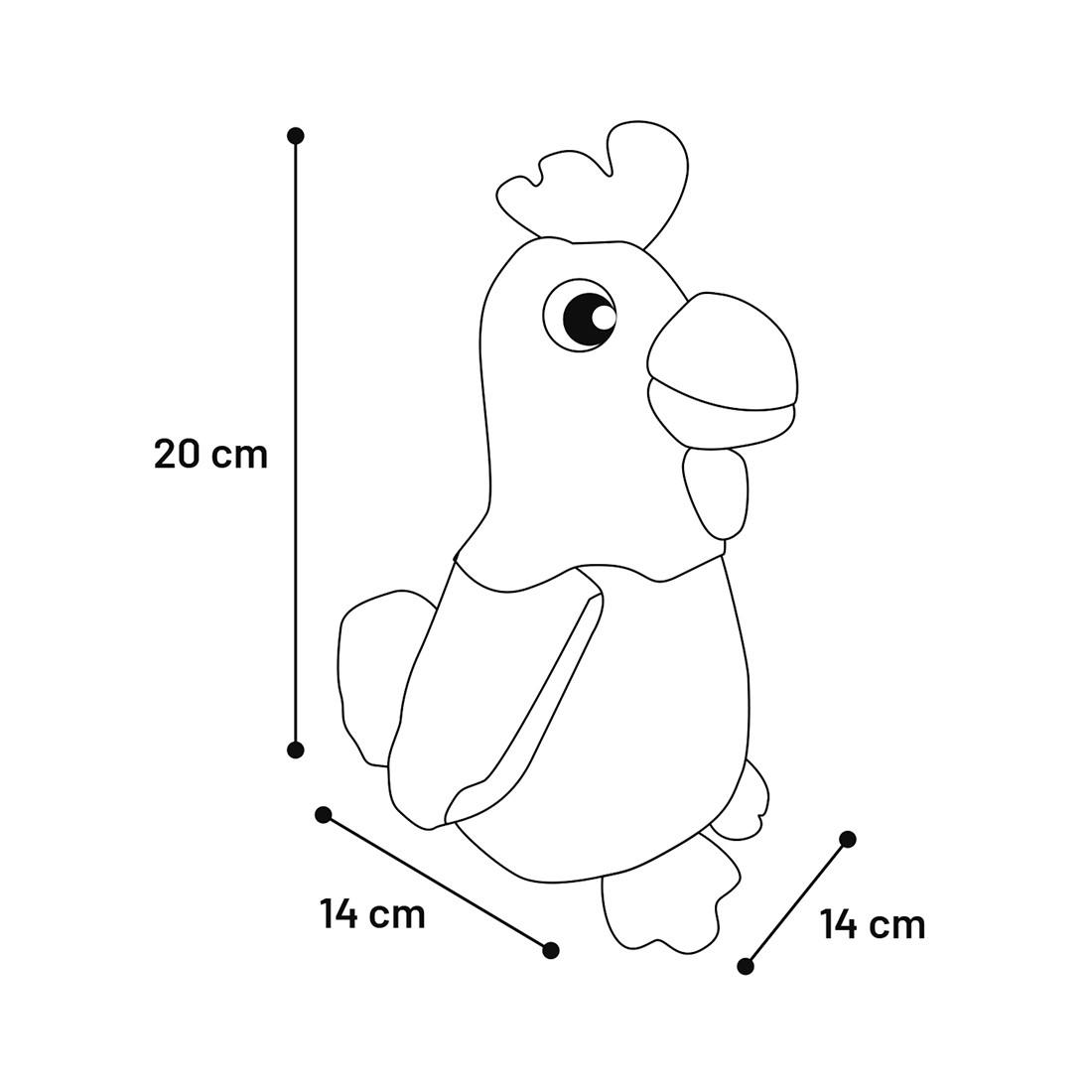 Flamingo  Plüschtier Hahn bunt 