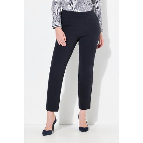 Ulla Popken  Pantalon ajusté en acétate haut de gamme, taille confortable 