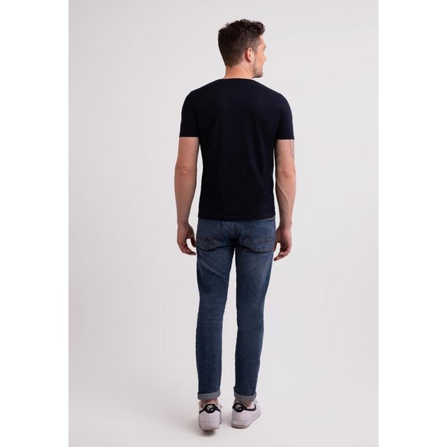 CASH-MERE.CH T-Shirt Scollo a V Maniche Corte  