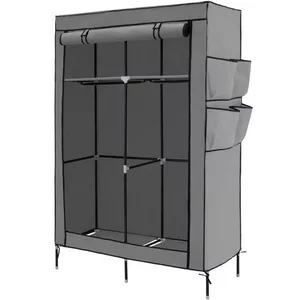 Stoffschrank 4 Fächer 108x45x164cm