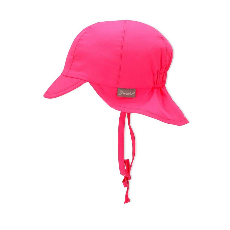 Sterntaler  Mädchen Schirmmütze mit Nackenschutz  magenta 