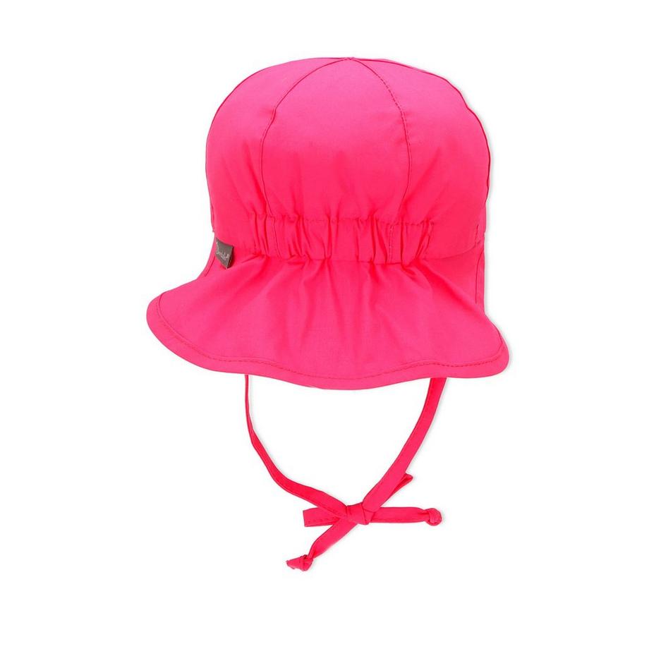 Sterntaler  Mädchen Schirmmütze mit Nackenschutz  magenta 