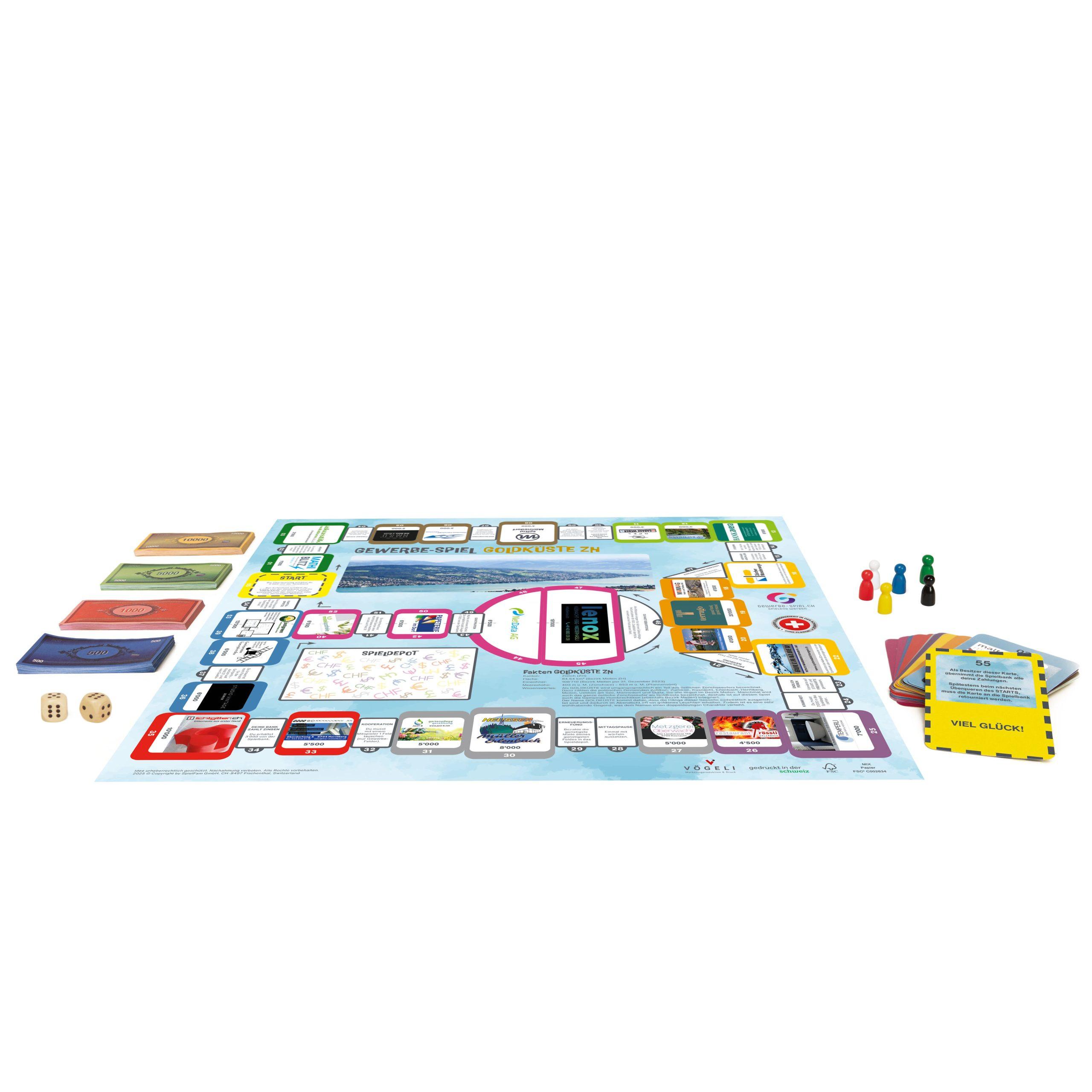 GEWERBE-SPIEL  Brettspiel GOLDKÜSTE ZH (Deutsch) 