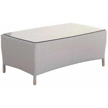 Table basse de jardin Twist blanche