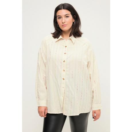 Studio Untold  Blusa dal taglio oversize con texture colorata, collo da camicia e maniche lunghe 