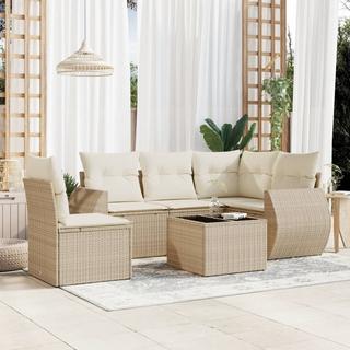 VidaXL set divano da giardino Polirattan  