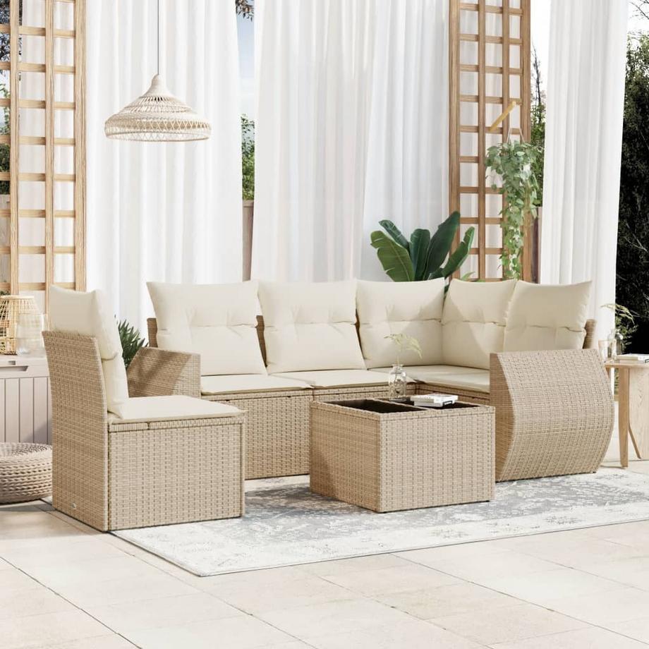 VidaXL Ensemble de canapés de jardin rotin synthétique  