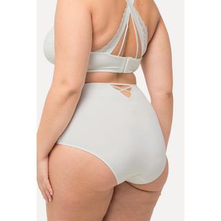 Ulla Popken  Culotte maxi taille haute avec empiècement en dentelle 