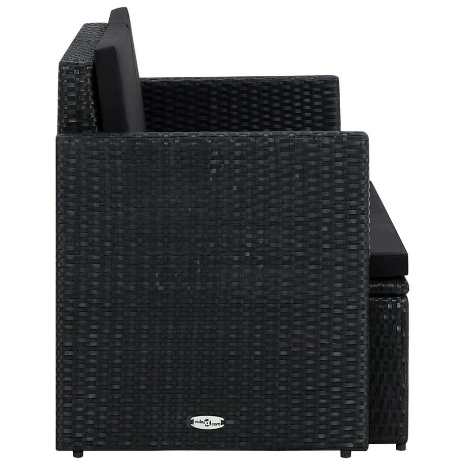 VidaXL Sofa poly-rattan  