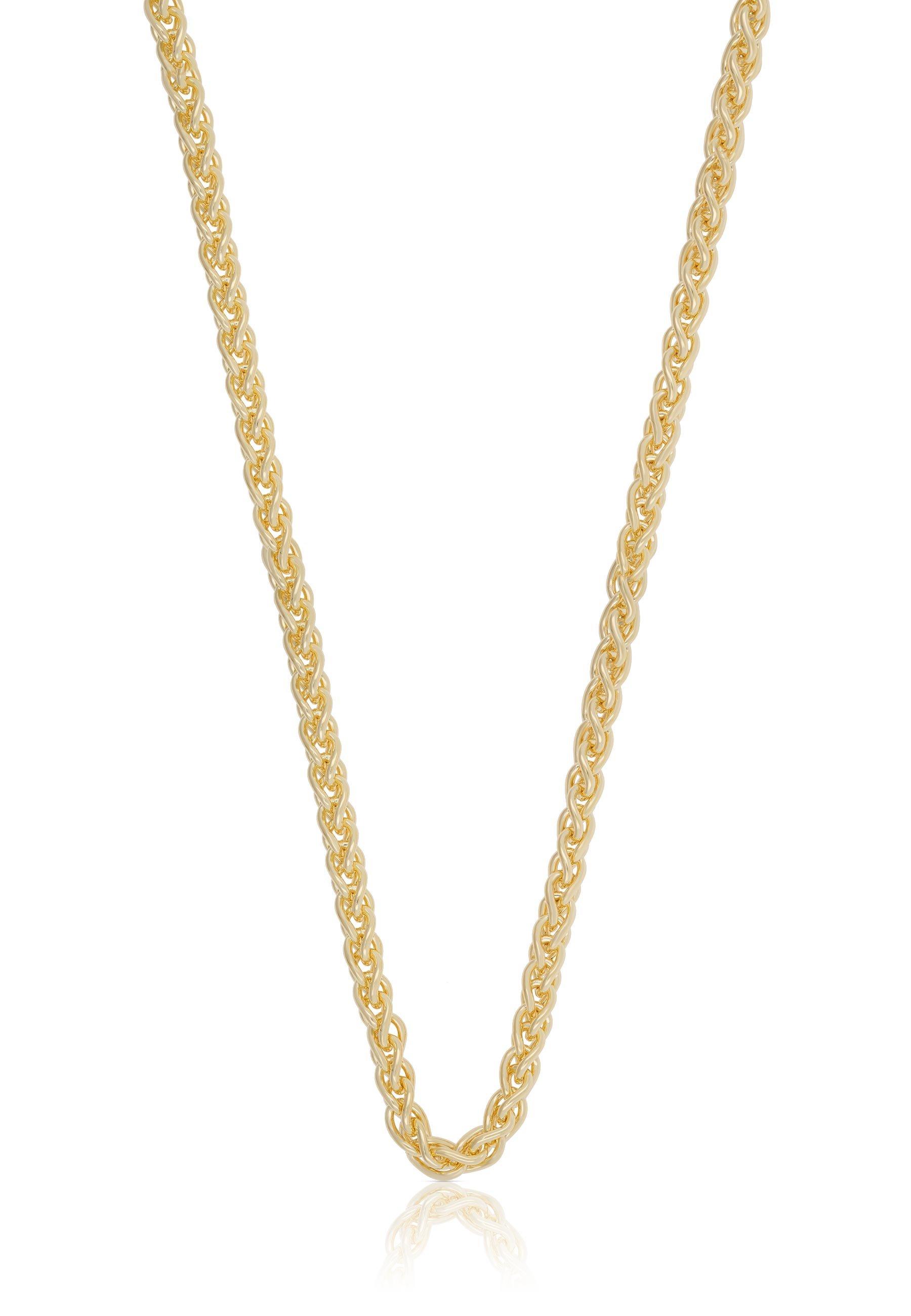 MUAU Schmuck  Collier Zopf Gelbgold 750, 3.3mm, 50cm 