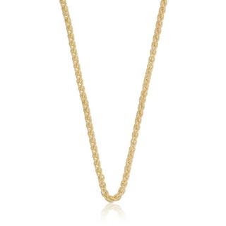 MUAU Schmuck  Collier Zopf Gelbgold 750, 3.3mm, 50cm 