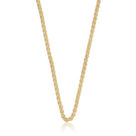 MUAU Schmuck  Collier Zopf Gelbgold 750, 3.3mm, 50cm 