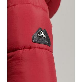 Superdry Piumino Lungo con Cappuccio in Pelliccia Sintetica  