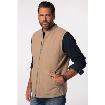 Gilet in tela, collo a scialle, fino alla taglia 8 XL