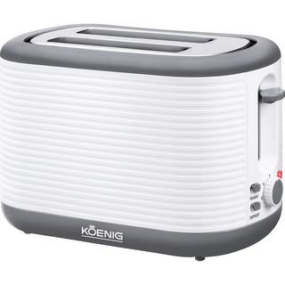 König TOASTER STRIPES WEISS B02602  