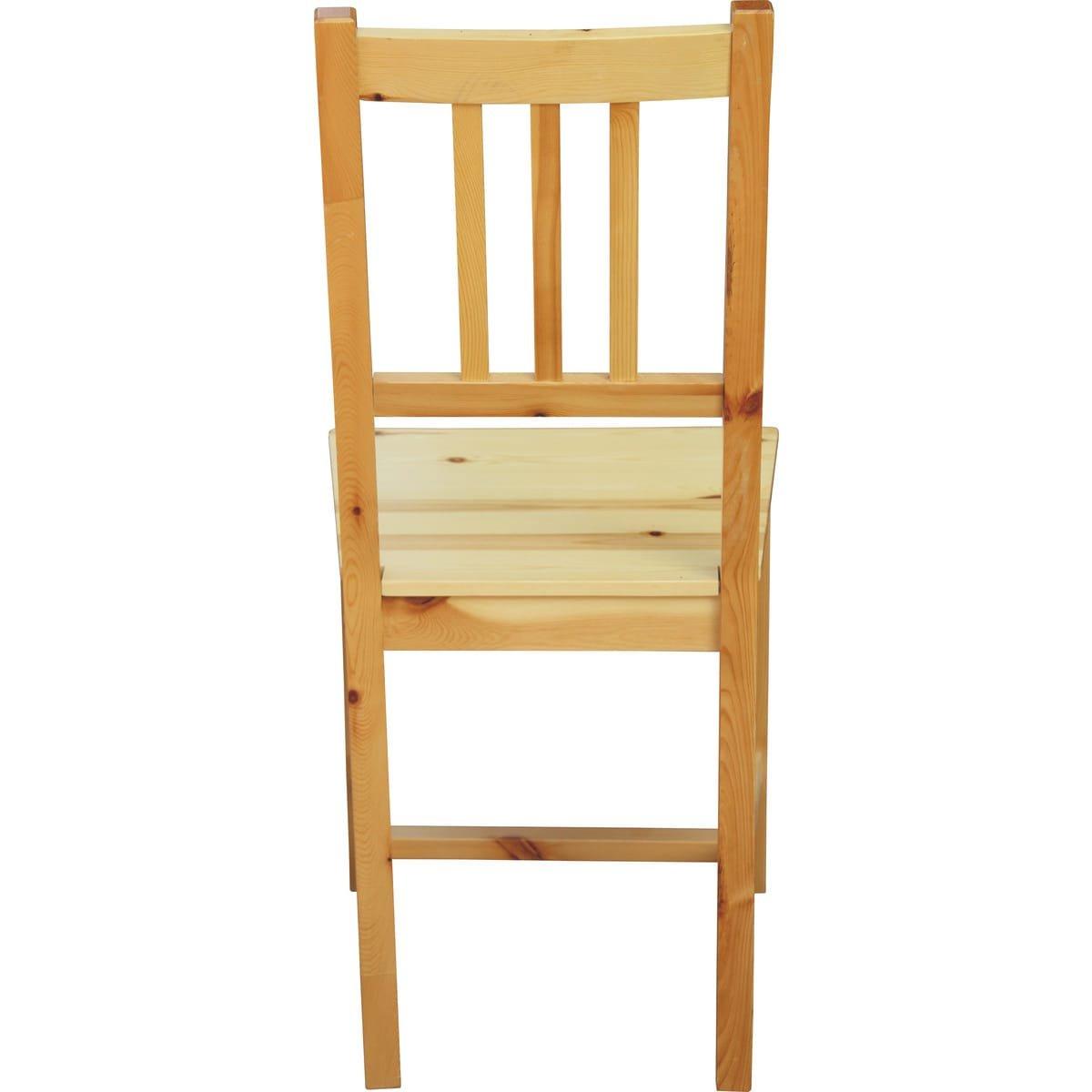 mutoni Chaise de salle à manger Stravix pin naturel (lot de 2)  