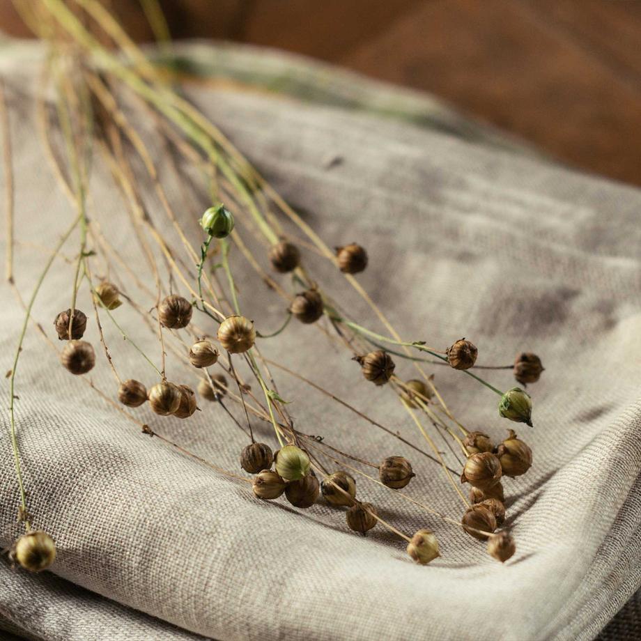 Lotus Bettwaren Uni Leinen Bettwäsche  