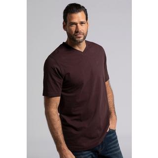 JP1880  T-shirt basic con scollo a V e mezze maniche in confezione doppia, disponibili fino alla tg. 8XL 