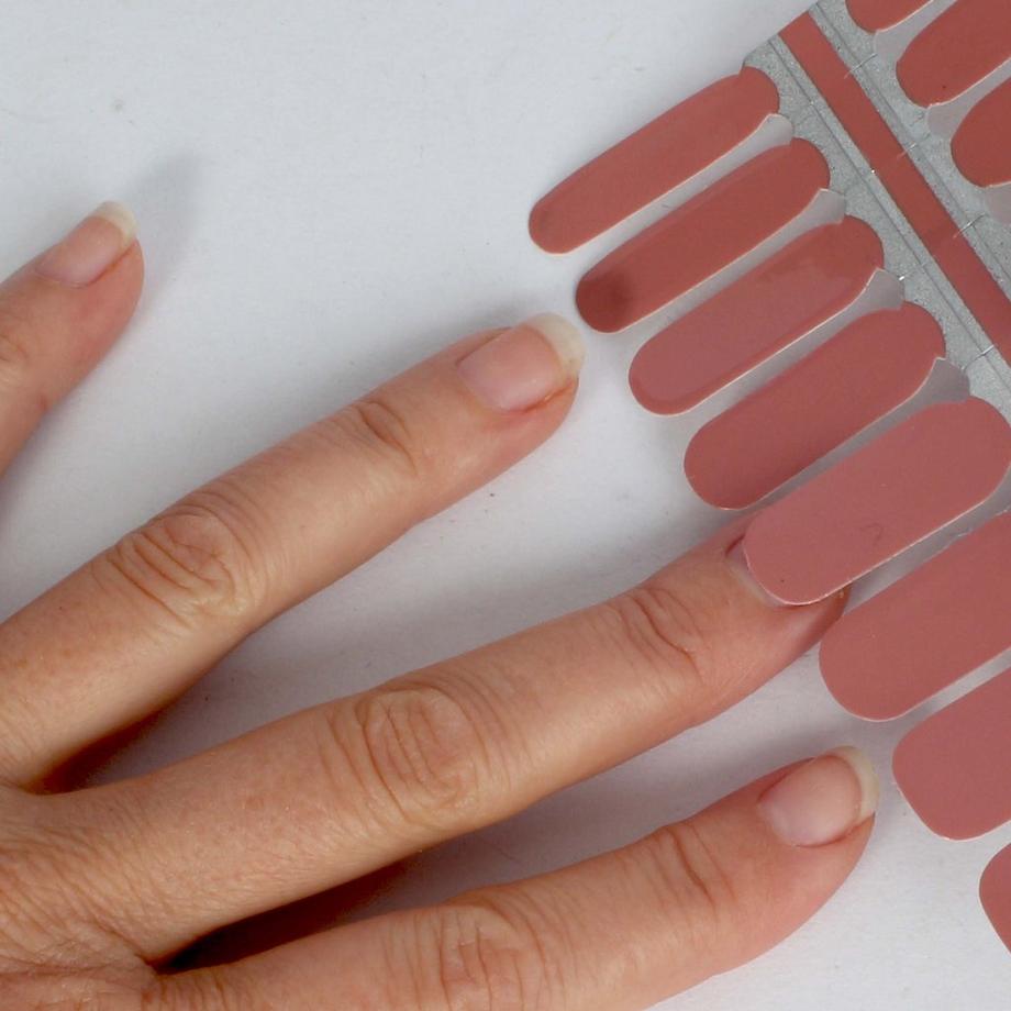 LAUED  vegane Nagelfolien solid brown Dancing With Bears 