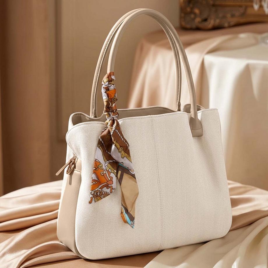 Gallantry Chevron Shopper mit Schal  