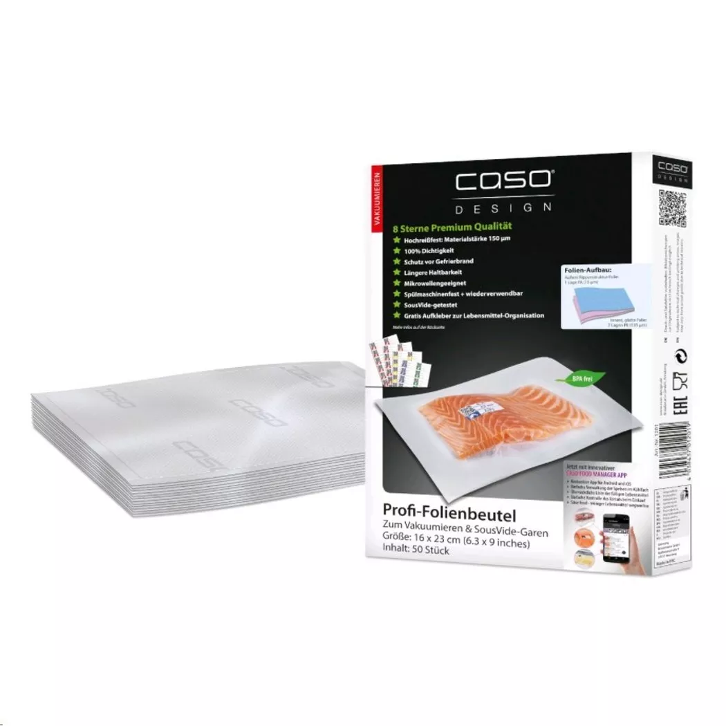 CASO 1201 1201 Vakuumbeutel (B x H) 160mm x 230mm