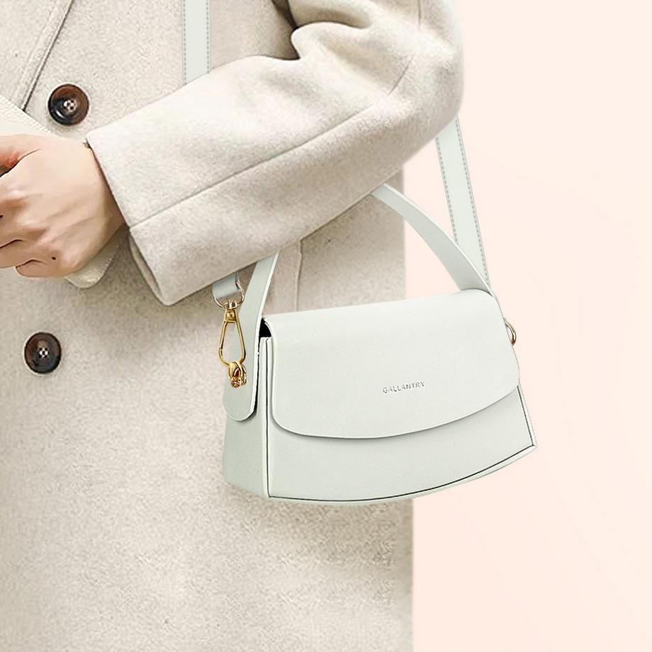 Gallantry Kunstleder Baguette Schultertasche  