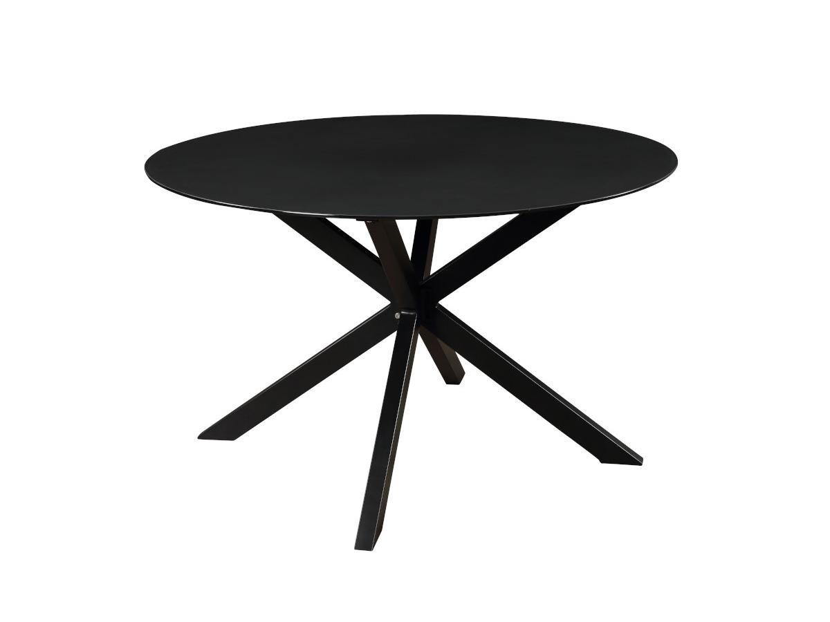 Vente-unique Table à manger de jardin ronde PORTOFINO en aluminium - D.120 cm de MYLIA  