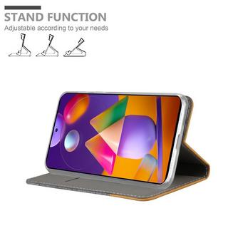 Cadorabo  Housse compatible avec Samsung Galaxy M31s - Coque de protection avec fermeture magnétique, fonction de support et compartiment pour carte 