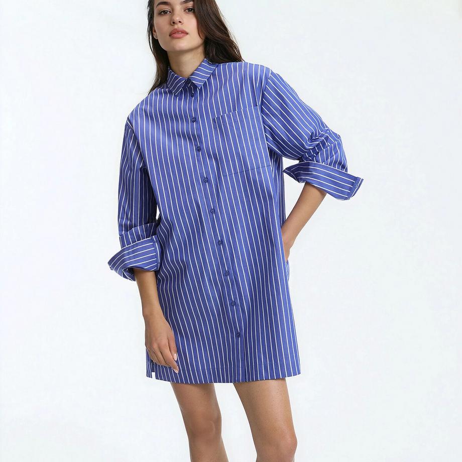 La Redoute Collections Gerades gestreiftes Kleid  